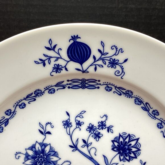Christina Porcelain Dresden Classic Blue Rose 10" PLATE Seltmann Weiden Bavaria - Picture 2 of 11
